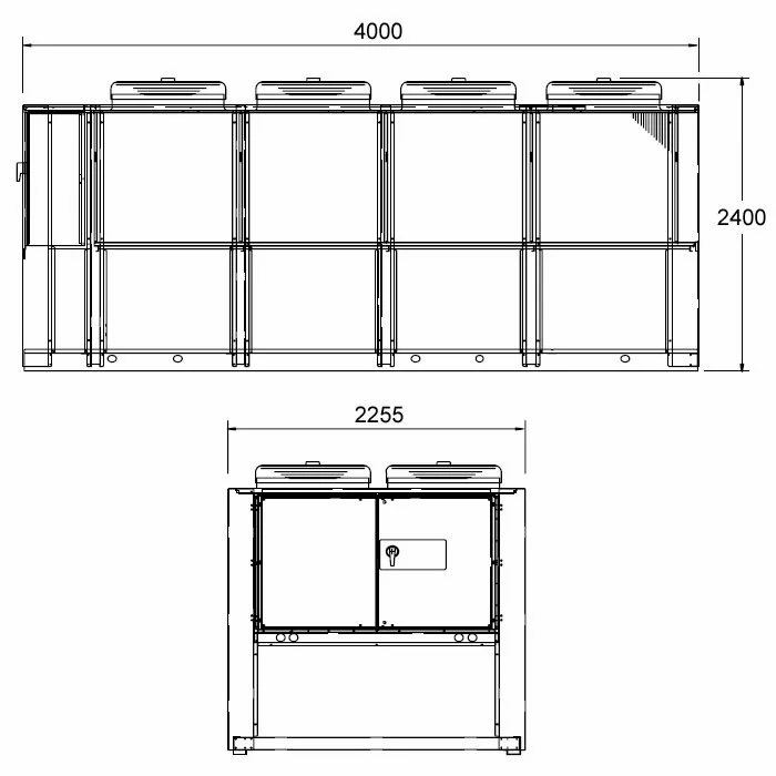 ICE 460 A, chladiaci výkon 457,9 kW – pohľad 3