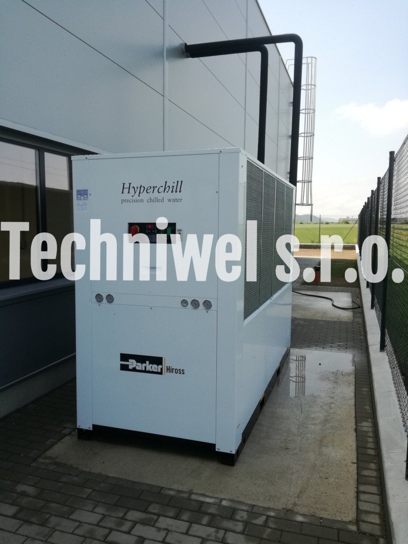 Realizácie systémov chladenia – Chiller 150 kW